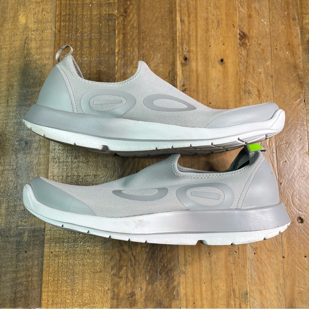 OOFOS OOmg Sport LS Men’s Size 12 Recovery Comfort Shoes White/Grey 09012023-13